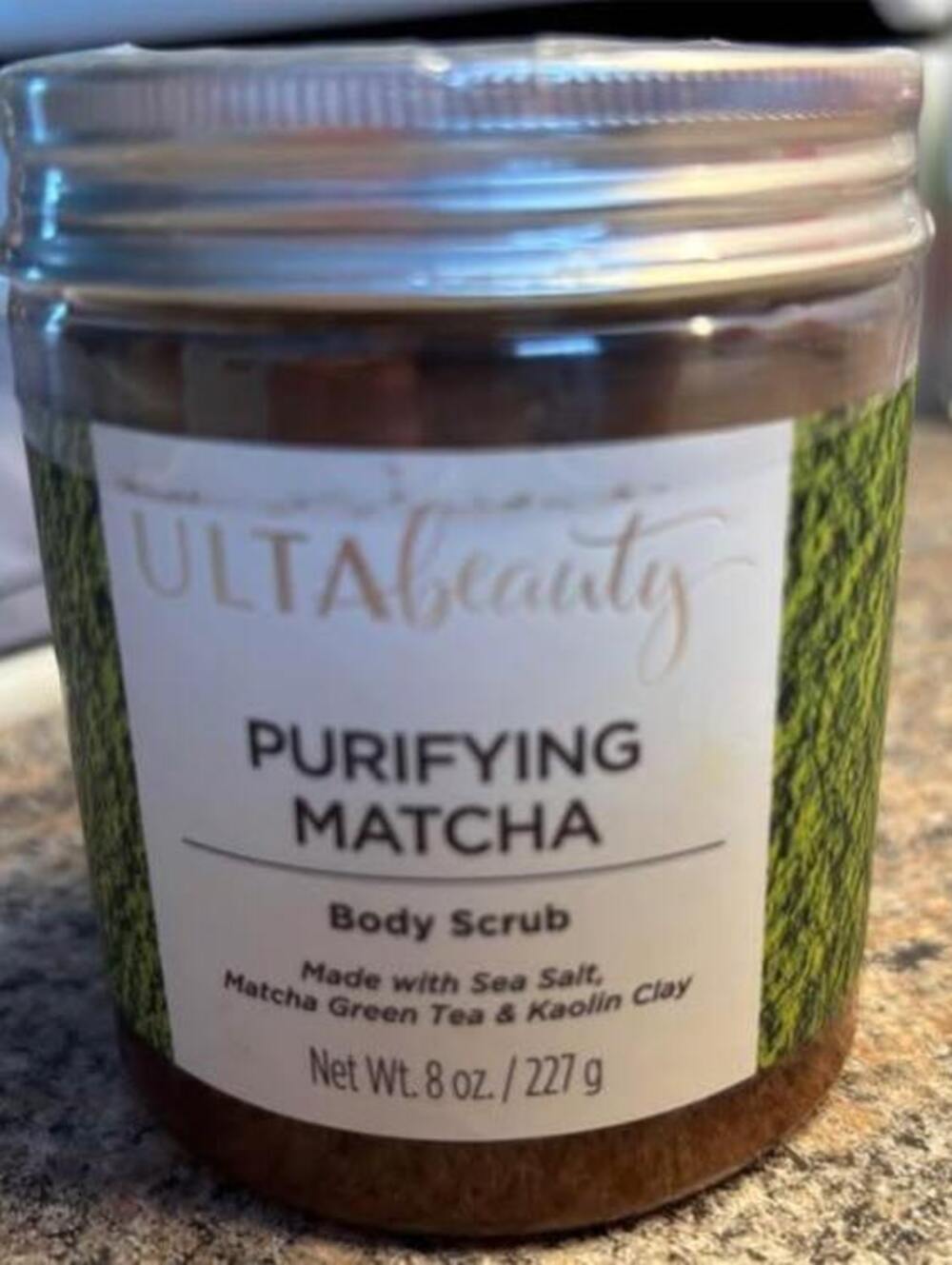 Ulta Beauty Matcha Body Scrub With Sea Salt, Green Tea & Kaolin Clay 8 Oz  NEW